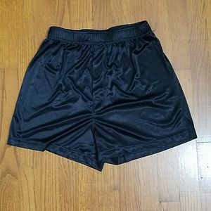 Black silky boxers. Medium
